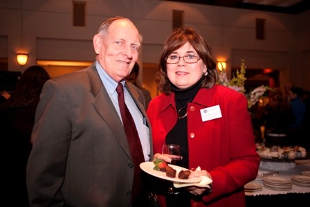 Outstanding Community Service Award recipient, Ruth Ann Brintnall, Associate Professor of Nursing, and her spouse